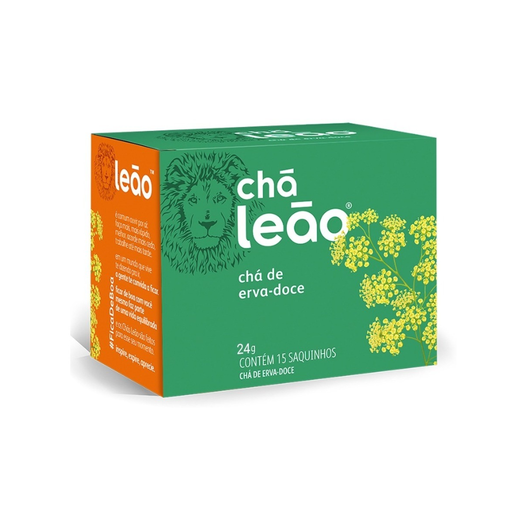 Matte Leão Chá Matte Erva Doce 15 Saquinhos (24g)